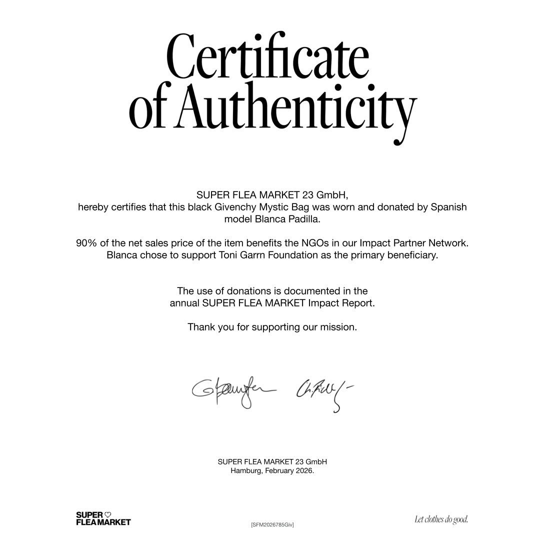 Super Flea Market+Givenchy+black Mystic Bag,+Blanca Padilla +certificate